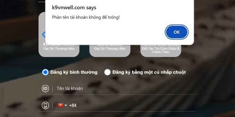 Điều kiện quan trọng cần đáp ứng khi đăng ký K9win