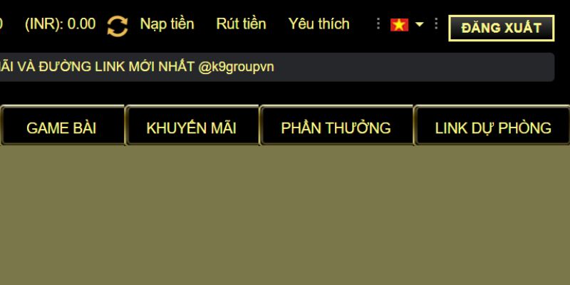 Nạp tiền tại K9win