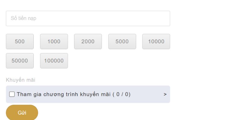 Quy trình chung cần thực hiện khi nạp tiền tại K9win